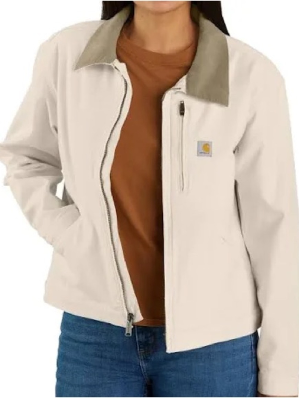 Carhartt Women's Loose Fit Detroit Jacket Color Natural Size XL